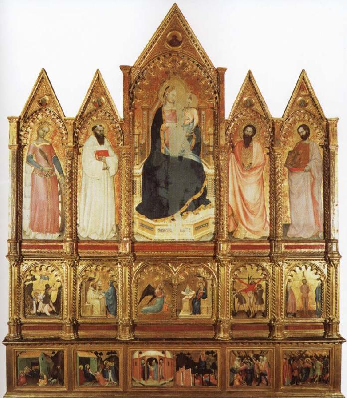 GIOVANNI DA MILANO Polyptych oil painting picture